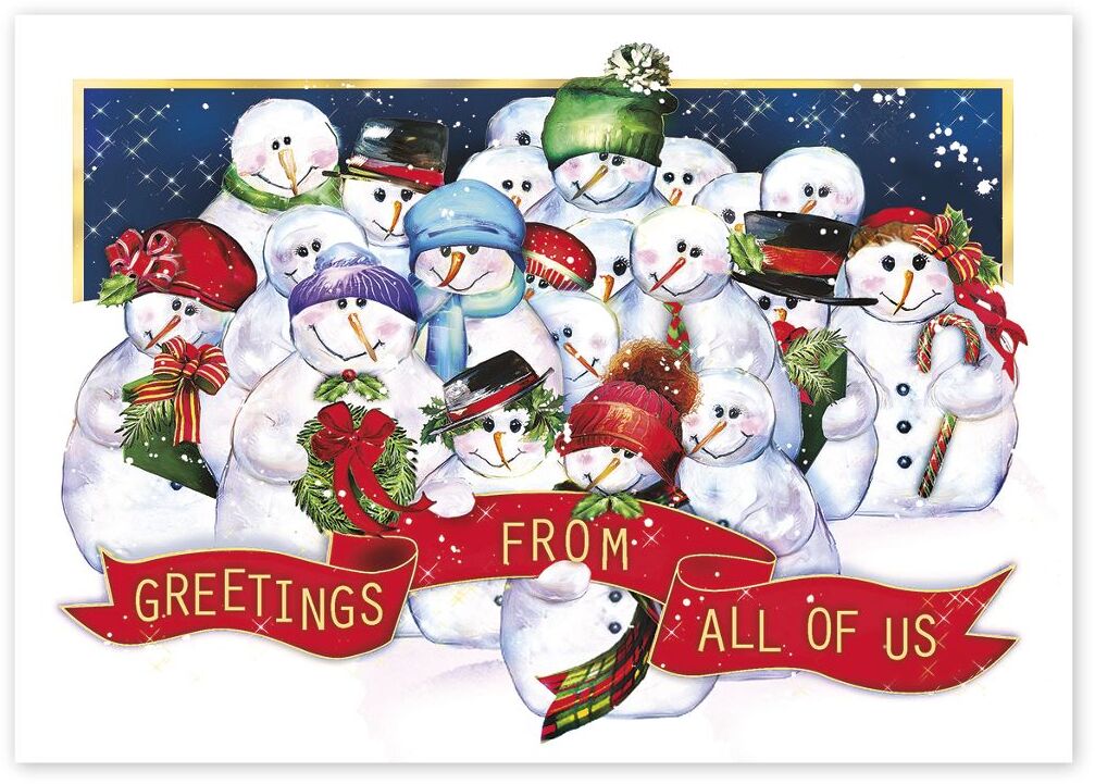 Frosty the Snowman and Crew Holiday Cards