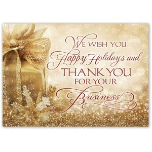 Custom Business Thank You Holiday Greeting Cards