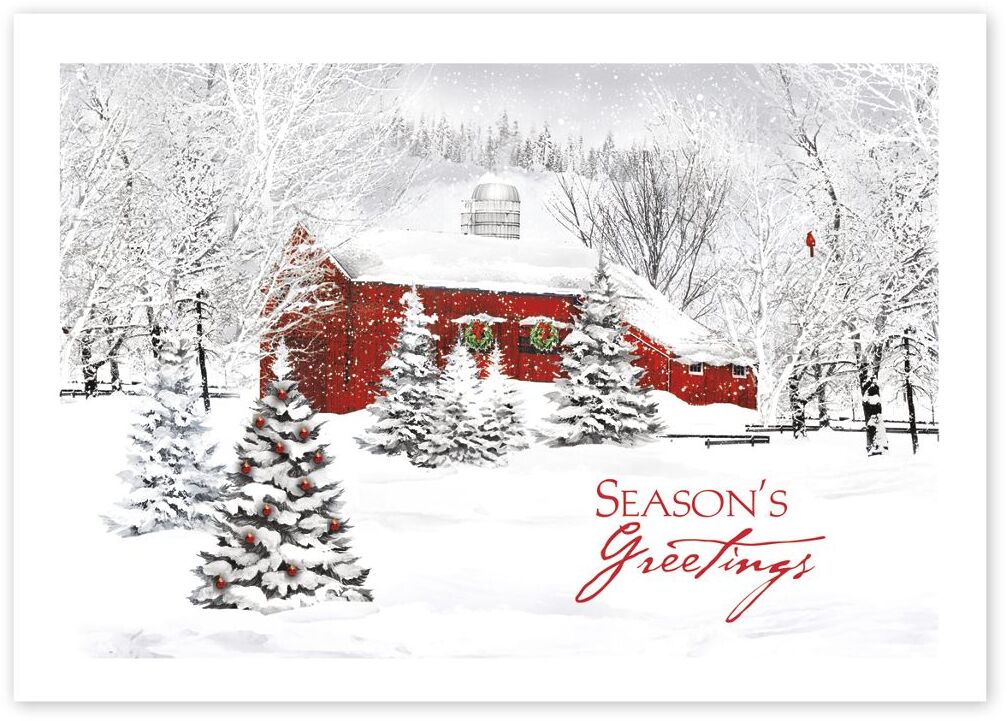 Custom Country Living Holiday Greeting Cards