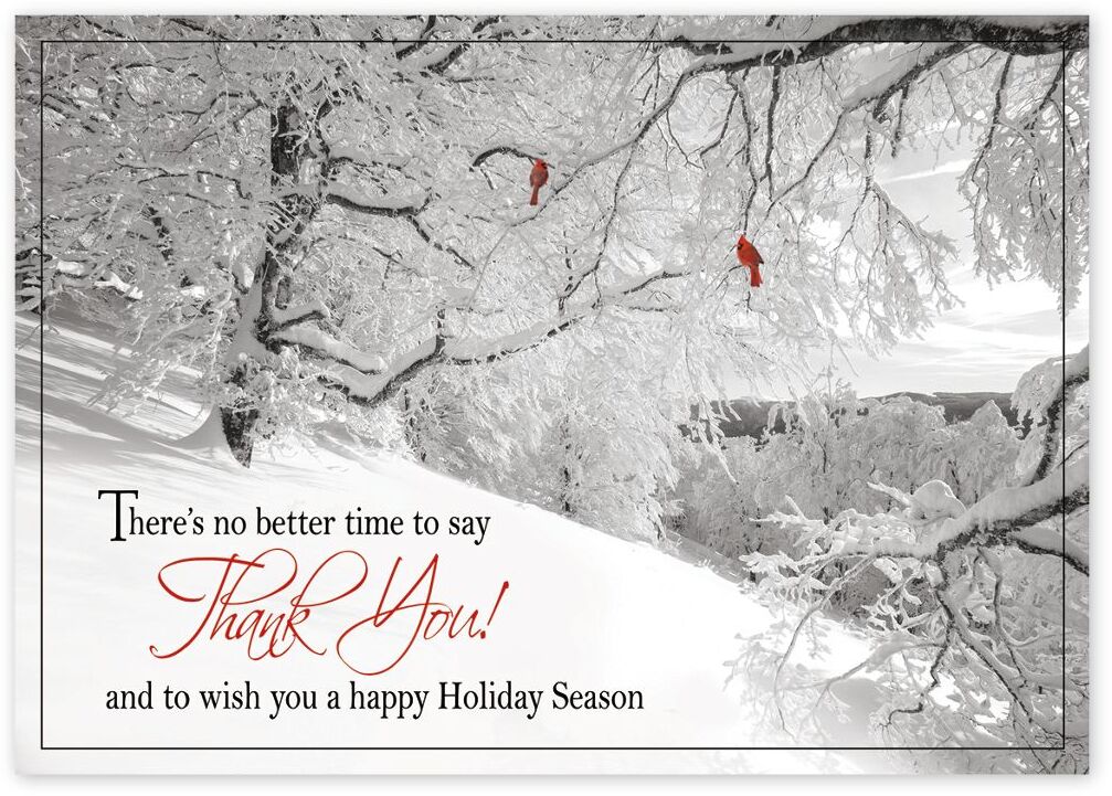 Custom Thank You Business Holiday Cards Printing