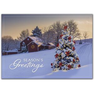 Business Holiday Cards - Country Morning Living