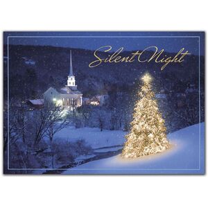 Christmas Holiday Greeting Cards - Everlasting Glowing Tree