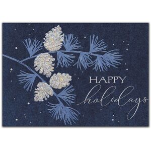 Custom Distinguished Holiday Cards | Blue Greeting Cards