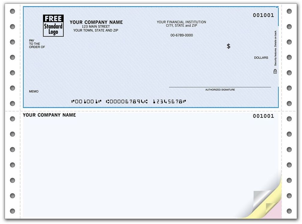Continuous Quickbooks® Business Checks Printing