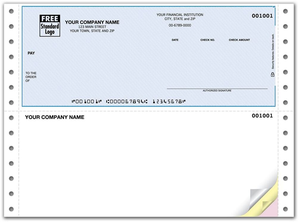 Custom Dot Matrix Business Checks Online