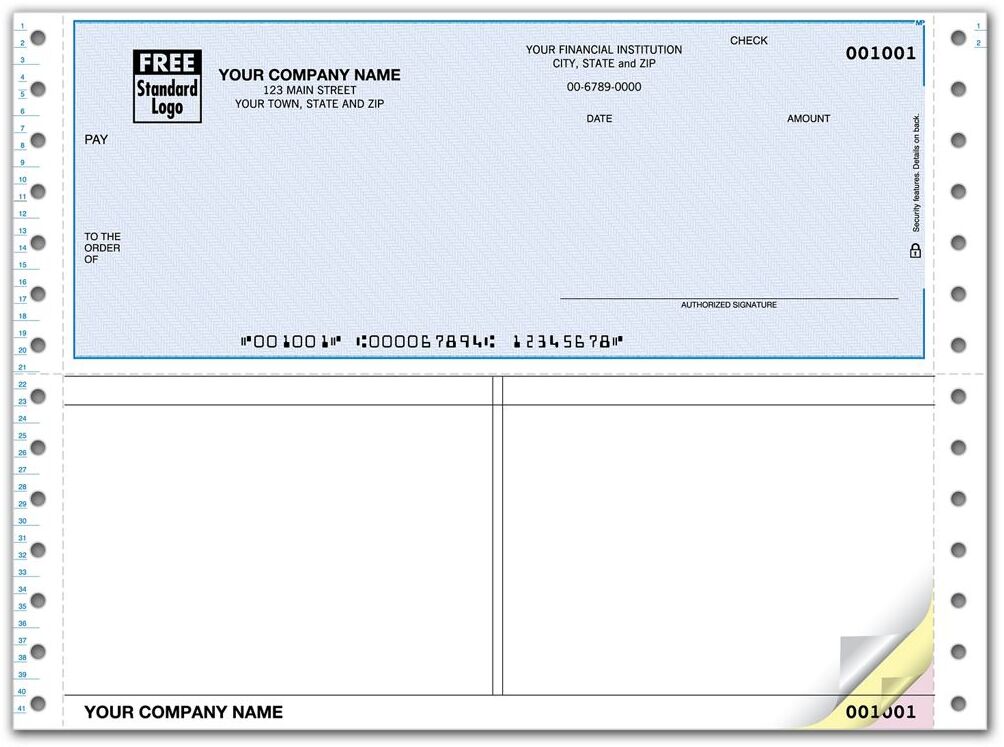 Custom Continuous ACCPAC Business Checks Online