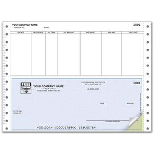 Custom Accounts Payable ACCPAC Continuous Checks, Duplicate Format