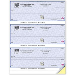 Printing of foil hologram MYOB business check