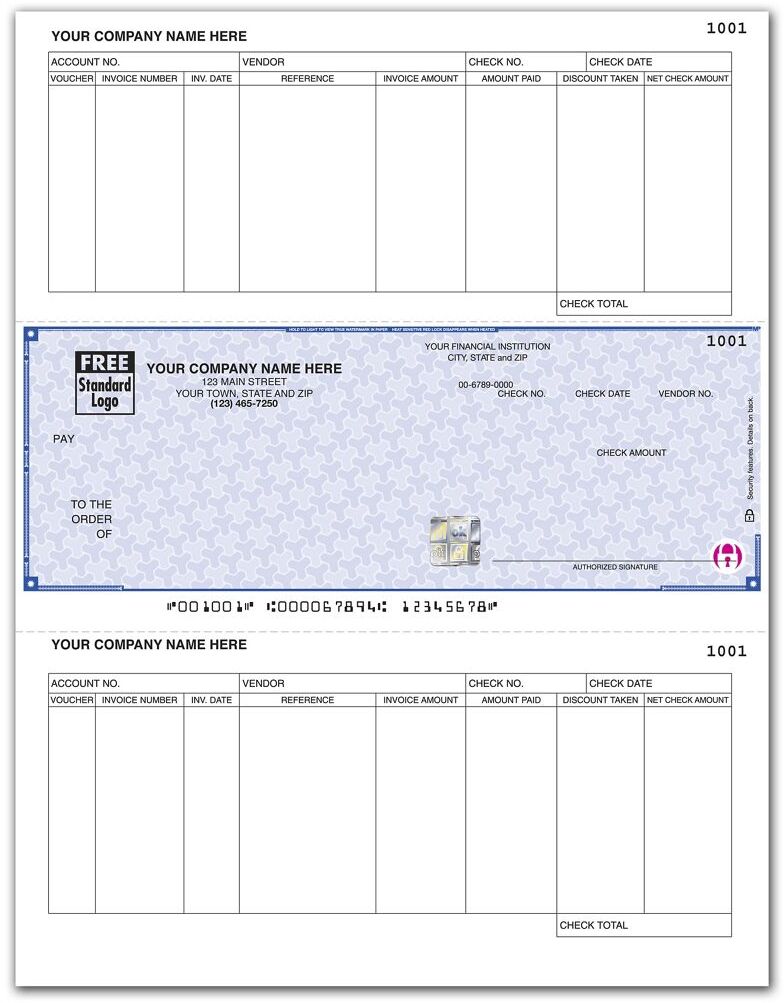 Custom Microsoft© Accounts Payable Check