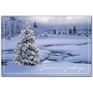 Custom Holiday Postcards - Breathtaking Winter Scene