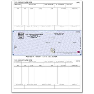 Laser Peachtree Payroll Checks with Logo