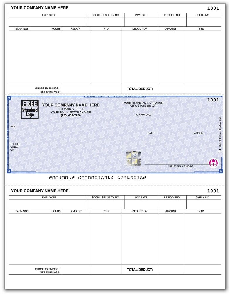 Laser MAS® Payroll Checks with Logo