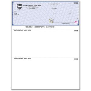 High Security Multipurpose Personalized Checks 