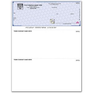 Laser Personalized Checks on Secure Paper