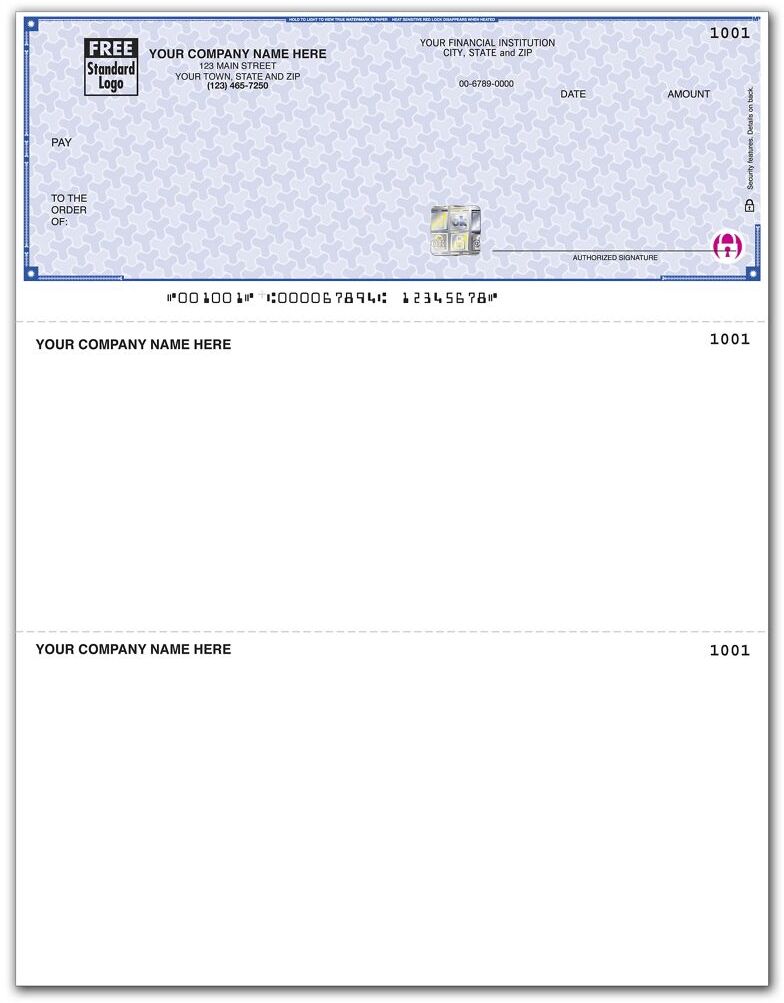 Laser Personalized Checks Printed on Secure Paper