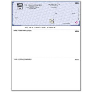 Laser Personalized Checks with Secure Paper and Logo