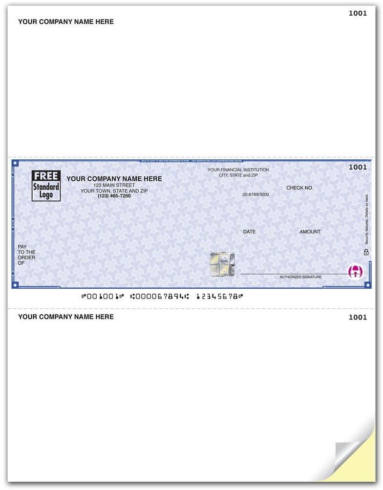 Laser DacEasy® Business Checks Printed on Secure Paper