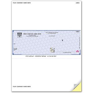 One-Write Plus® Laser OCR Business Checks With Logo on Secure Paper