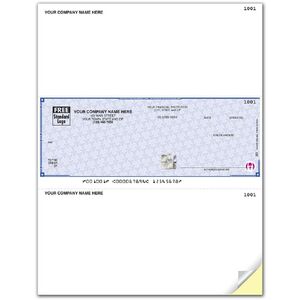 Microsoft® Dynamics / Realworld OCR Laser Business Checks - Secure Paper - Custom Logo