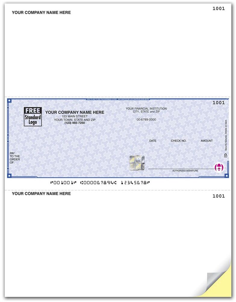 Laser Red Wing® Business Checks on Secure Paper