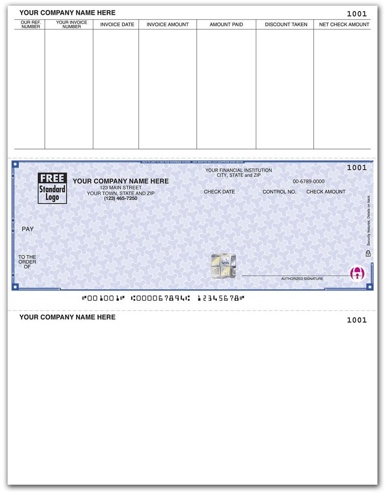 Solomon Accounts Payable Business Checks with Logo and 7 Columns