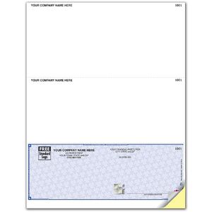 Customized Secure Laser Checks - Bottom Check - 2 Stubs