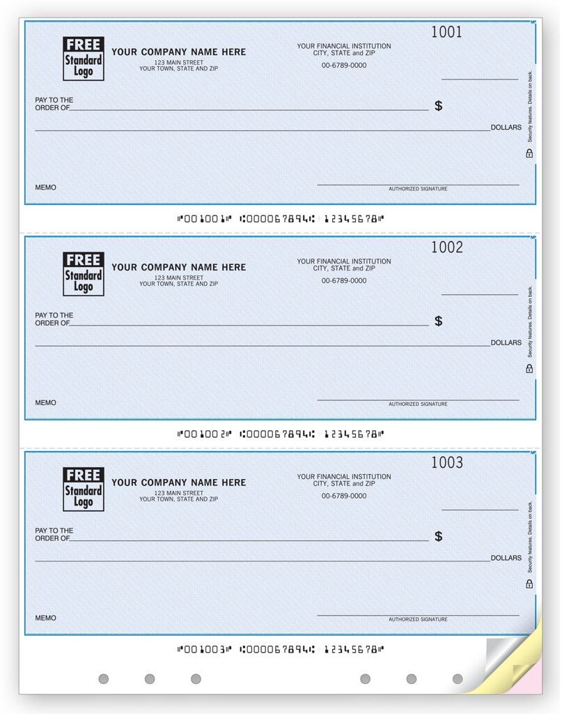 3-Up Laser Multipurpose Check Printing