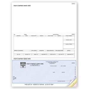 Custom DacEasy® Laser Payroll Checks with Logo