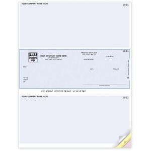 Laser Business Checks with Colored Stubs