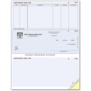 Laser Accounts Payable Checks Printed on Secure Paper