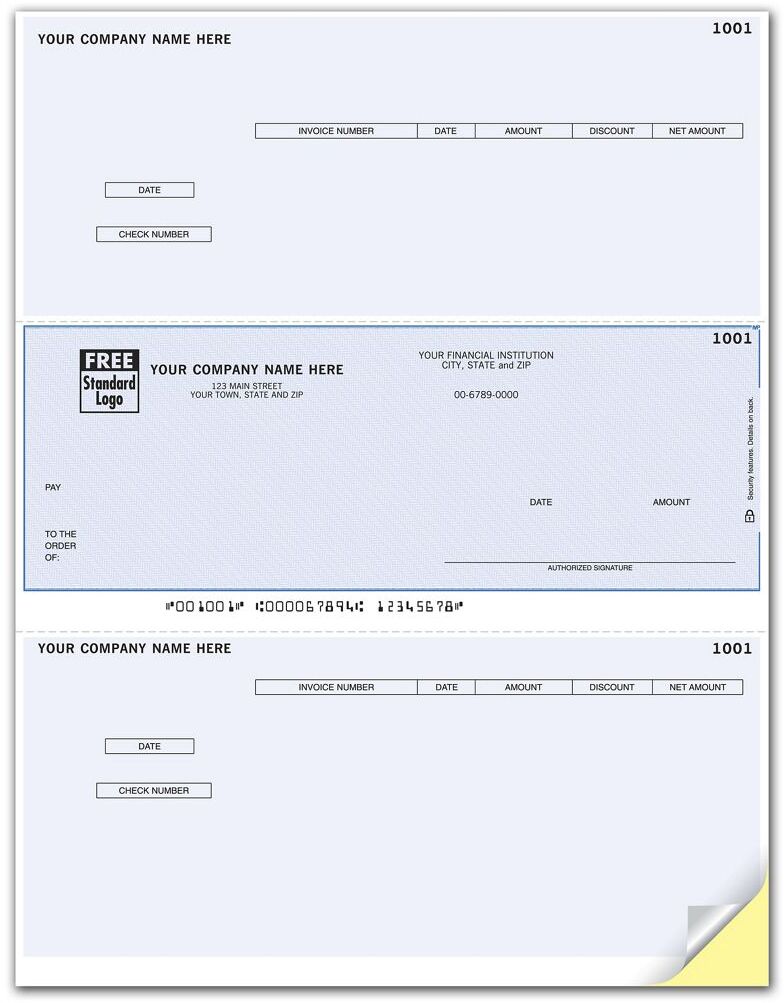 Accounts Payable Checks for Peachtree Software - Middle Check