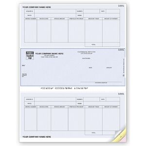 Computer Checks for Accounts Payable with Payee Info and Memo