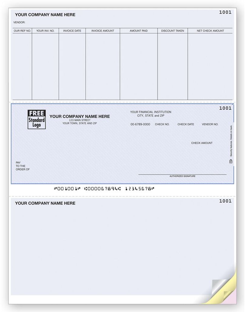 Custom Computer Check Printing for Accounts Payable