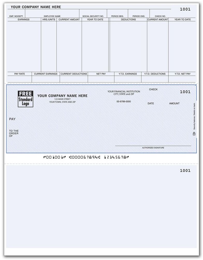 Microsoft® Dynamics Laser Payroll Checks