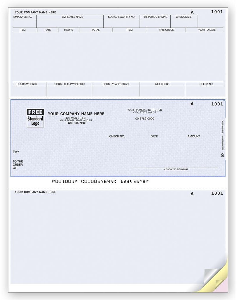 Custom Business Payroll Checks Online