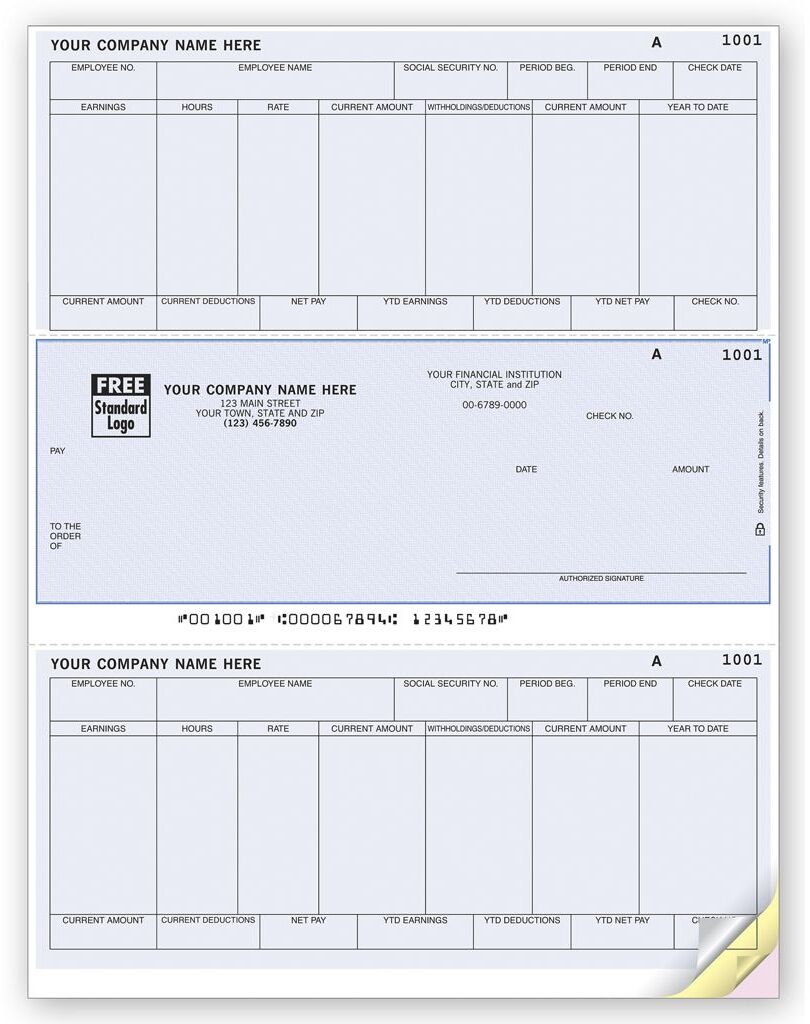 Software Compatible Payroll Checks