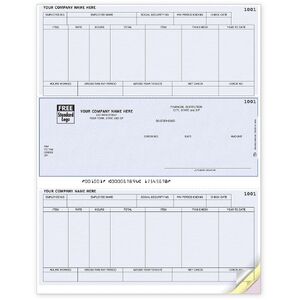 Peachtree Software Payroll Checks, Laser Format