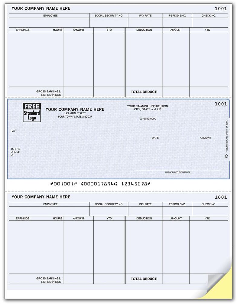 MAS® Software Payroll Checks - Laser Format