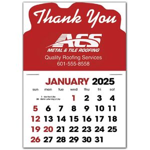 2025 Self-Adhesive Calendars - Thank You