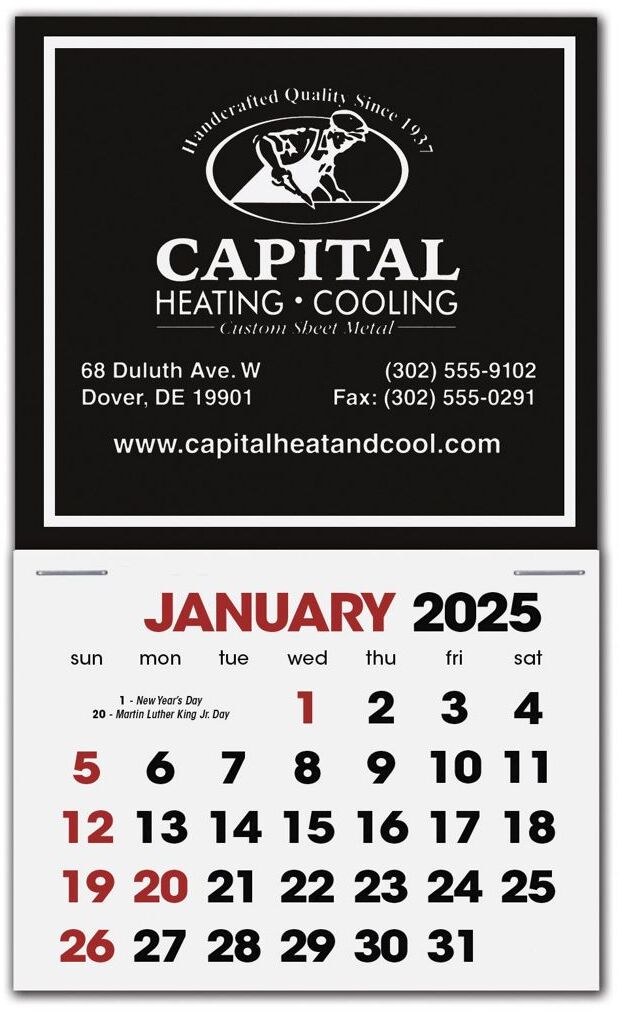 2025 custom calendars for business, compact, square design