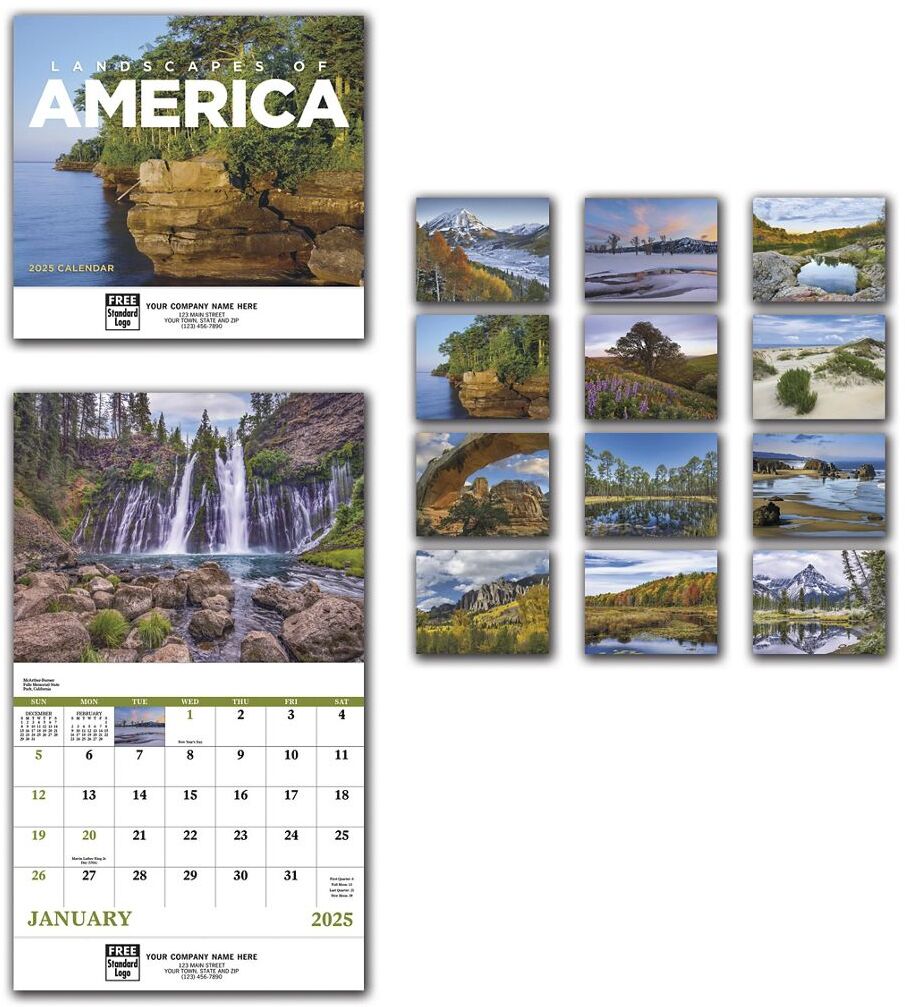 2025 American Landscapes Wall Calendar