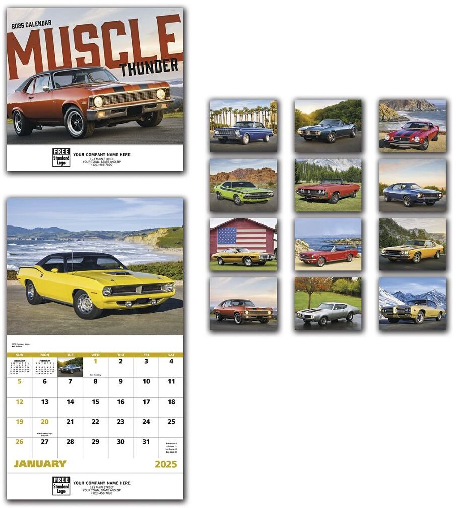 2025 Automotive Wall Calendars