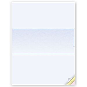 Blank Laser Triplicate Checks - Middle Check