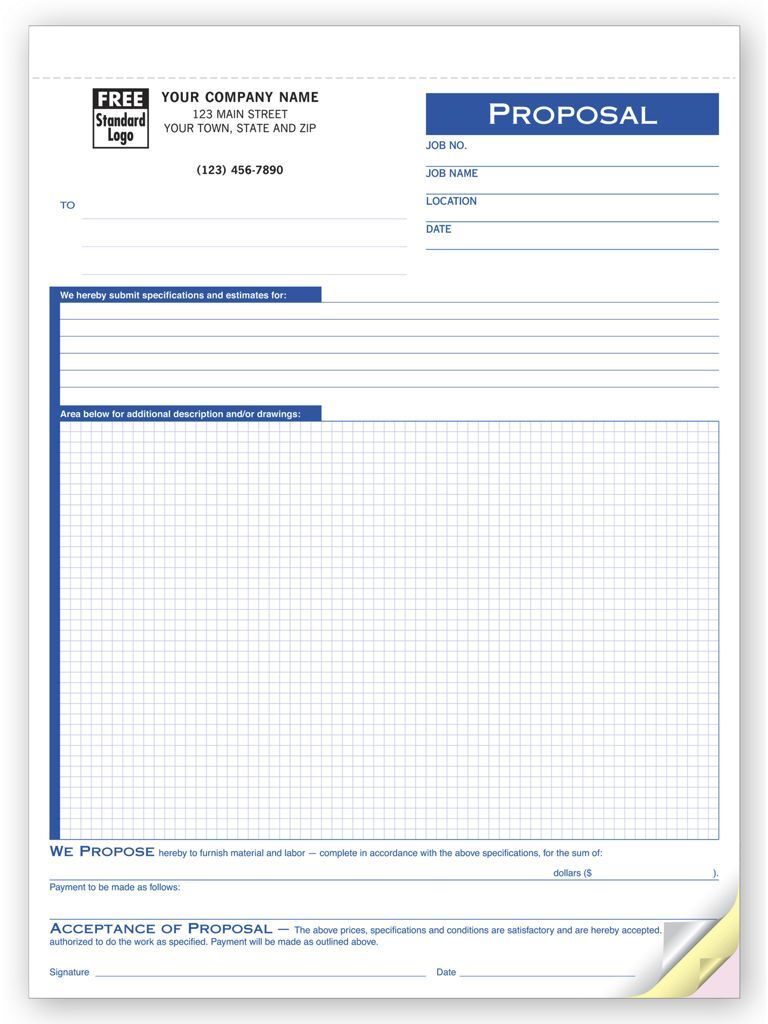 274 - Custom Printed Graph Paper Proposals