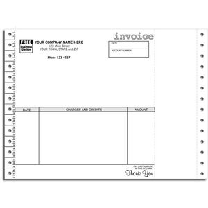 9160 - Continuous Invoices - Side Perforation