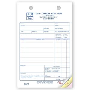 631 - Custom Service Order Forms Printing