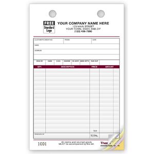 Large Register Forms for Retail Businesses