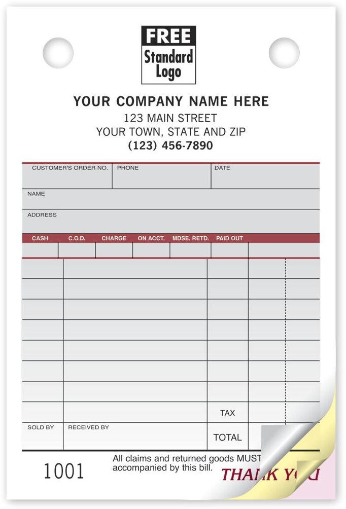 SP125 - Order Forms, Small - Spectra Collection