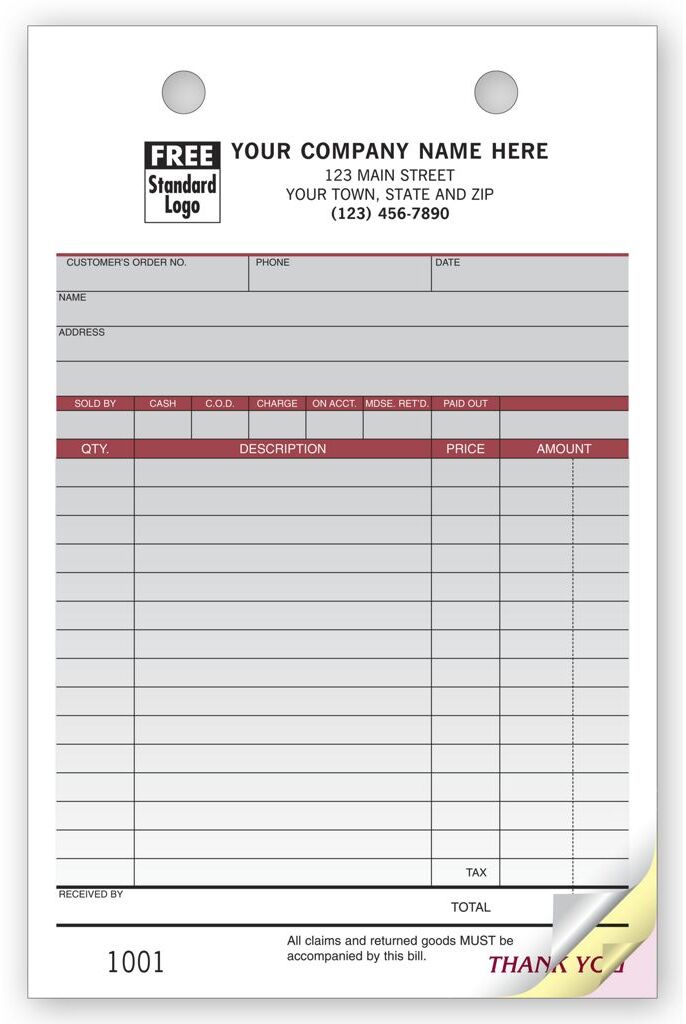 SP126 - Order Forms, Medium - Spectra Collection