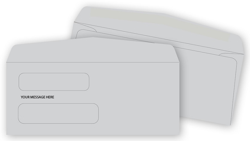 775 - Gray Confidential Check Envelopes